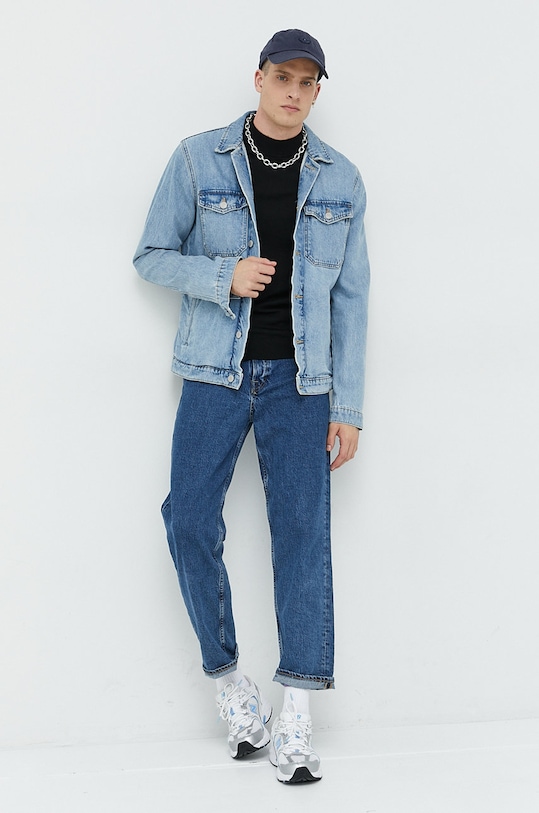 Vlnený sveter HUGO 50474173 čierna AW24