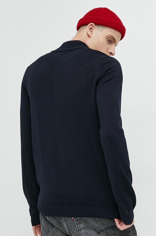 Oblečenie Vlnený kardigán HUGO 50474193 tmavomodrá