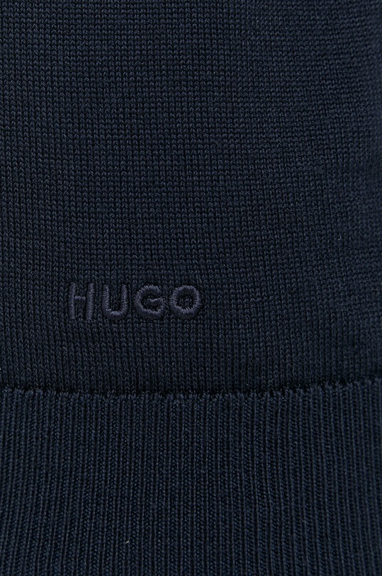 HUGO kardigan wełniany 50474193 granatowy