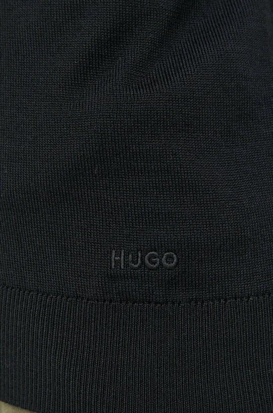 HUGO kardigan wełniany 50474193 czarny