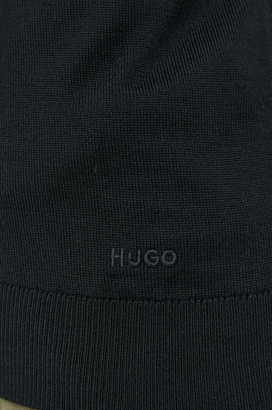 Vlněný svetr HUGO 50474193 černá