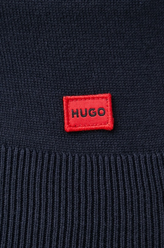 HUGO cardigan din bumbac 50474809 bleumarin