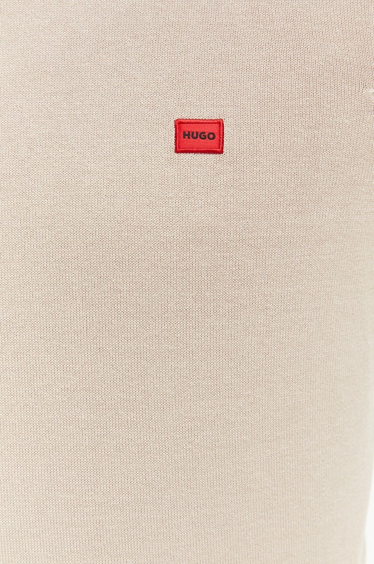 HUGO sweter bawełniany 50475083 beżowy