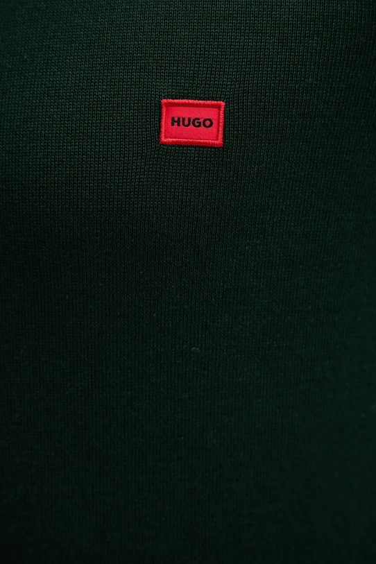 HUGO sweter bawełniany 50475083 zielony