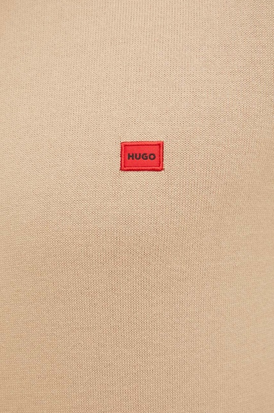 HUGO sweter bawełniany 50475083 beżowy