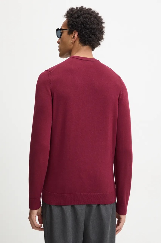 Oblečenie Bavlnený sveter HUGO 50475083 burgundské