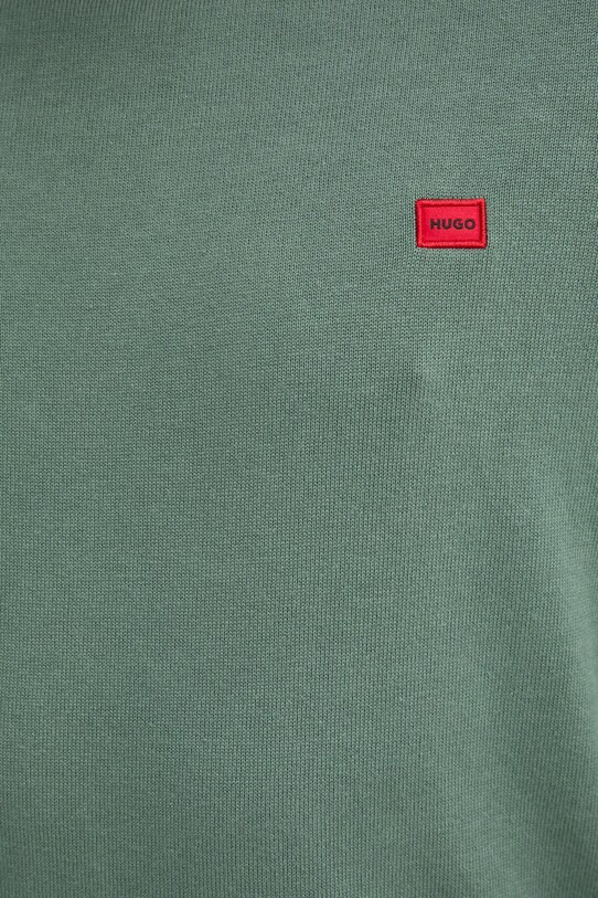 HUGO pulover de bumbac 50475083 verde