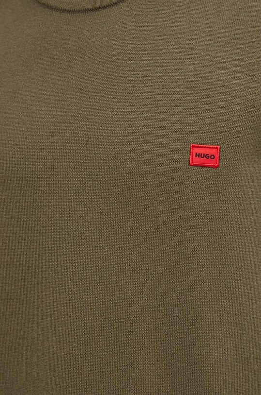 Bavlnený sveter HUGO hnedá 50475083