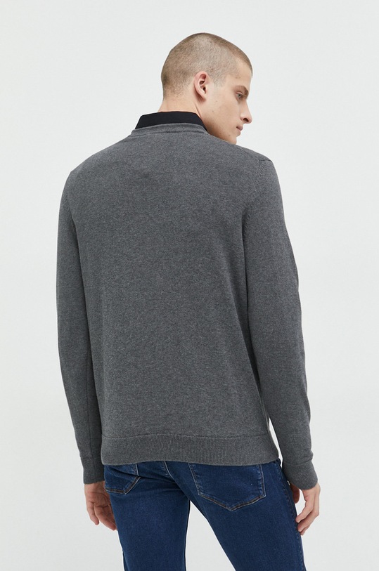 Odzież HUGO sweter bawełniany 50475083 szary