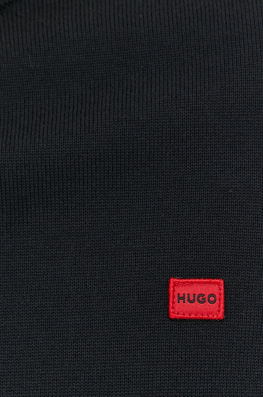 Bavlněný svetr HUGO 50475083 černá