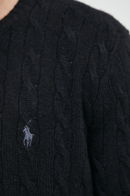 Polo Ralph Lauren sweter wełniany 710876762001 czarny