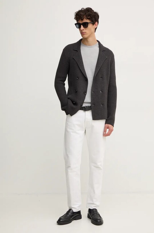 Μάλλινο πουλόβερ Joop! 30032601 γκρί AW24