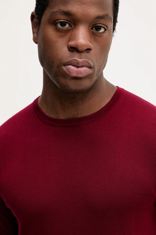 Joop! sweter wełniany bordowy 30032601