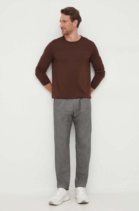 Μάλλινο πουλόβερ Joop! 30032601 καφέ AW24