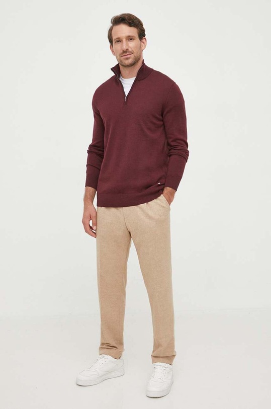 Joop! maglione in lana 30032603 granata AW25