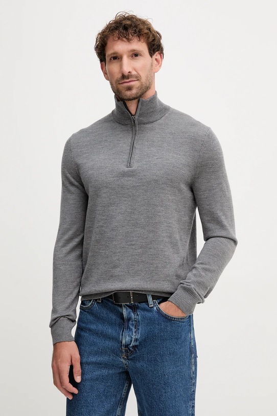 Joop! sweter wełniany szary 30032603
