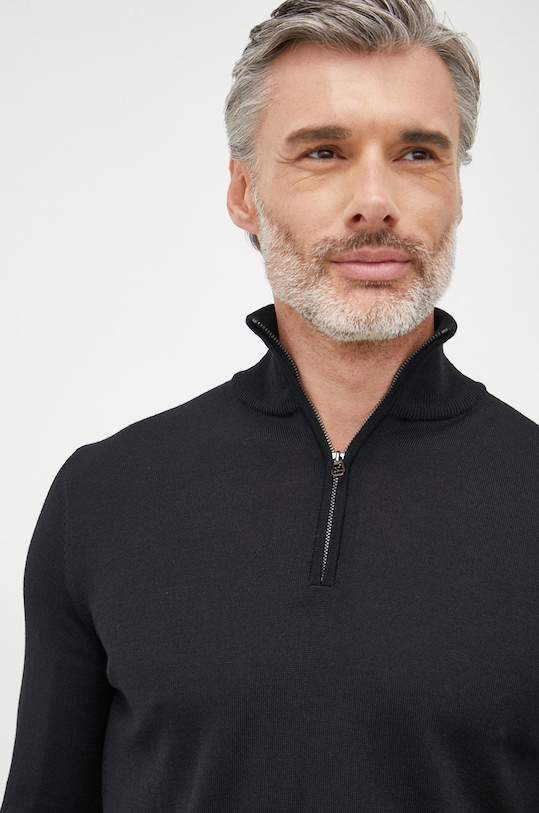 Joop! sweter wełniany czarny 30032603