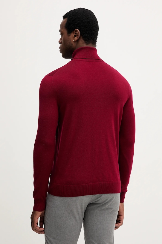 Odzież Joop! sweter wełniany 30032604 bordowy