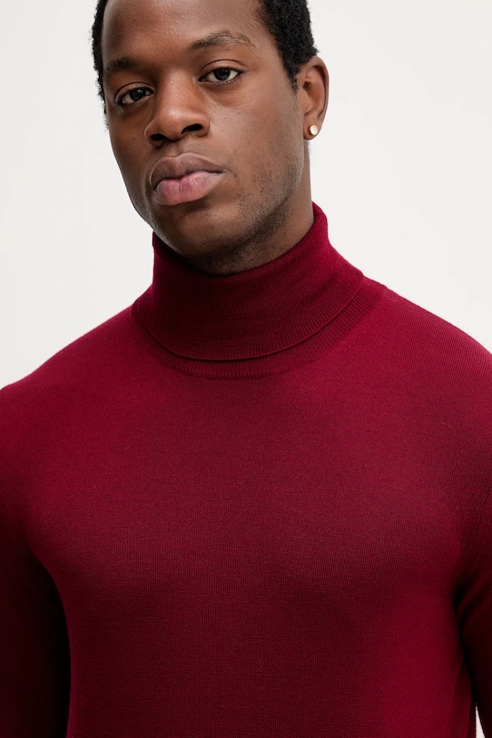 Joop! sweter wełniany bordowy 30032604