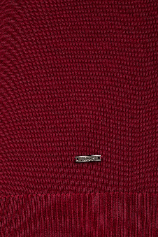 Joop! sweter wełniany 30032604 bordowy