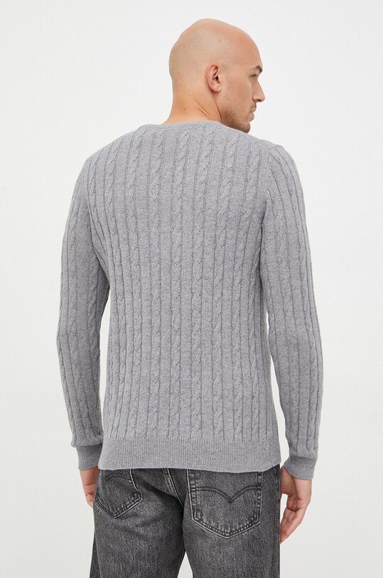 Odzież Lyle & Scott sweter z domieszką wełny KN732V.T28 szary