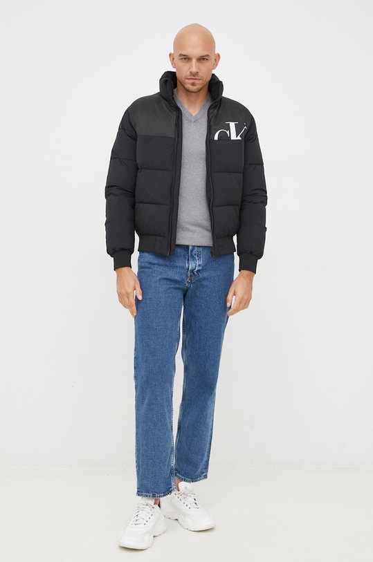 Пуловер с вълна Lyle & Scott KN401VC.T28 сив AW22