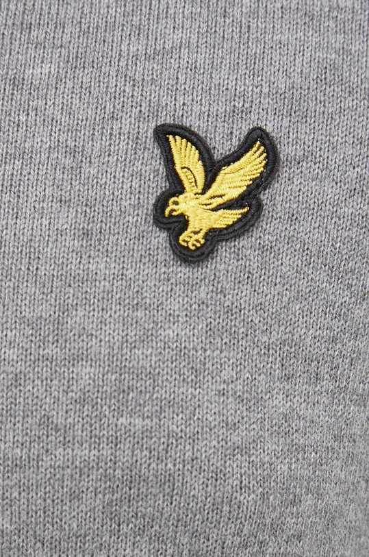 Пуловер с вълна Lyle & Scott KN401VC.T28 сив