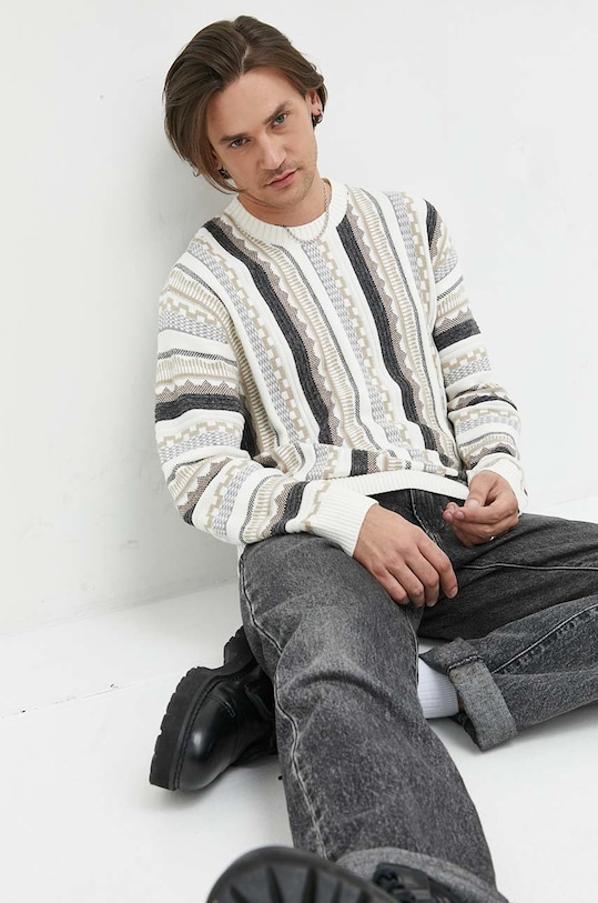 Hollister Co. sweter pozostałe beżowy KI320.2703.104