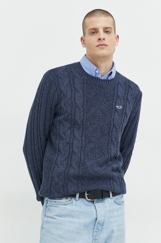 Hollister Co. sweter pozostałe granatowy KI320.2713.200