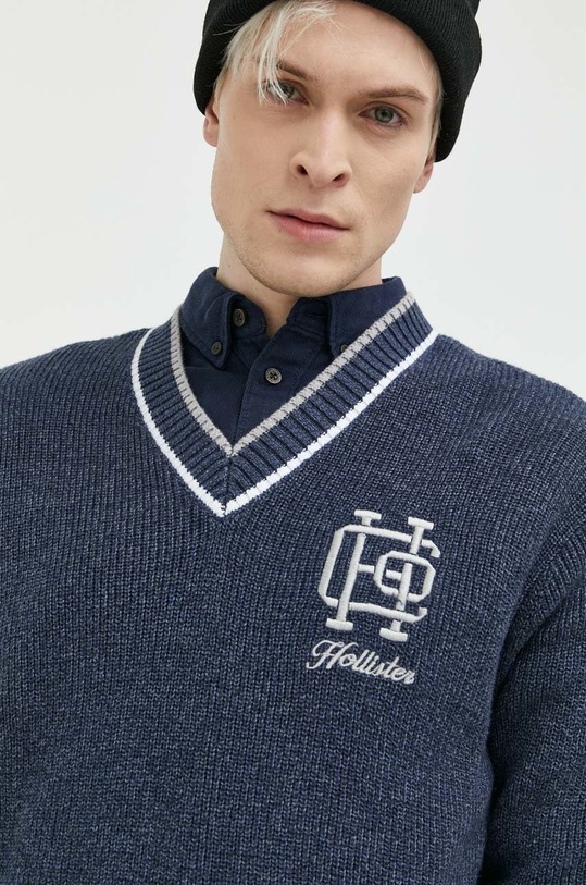 Hollister Co. sweter KI320.2718.202 granatowy