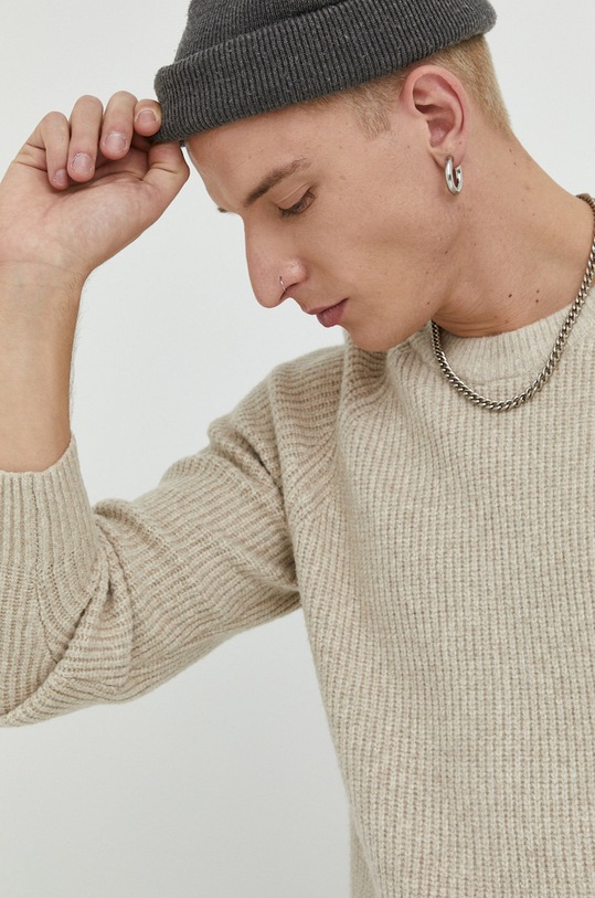 Abercrombie & Fitch sweter beżowy KI120.1114.178