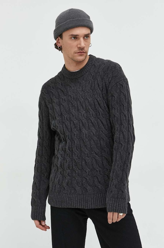 Πουλόβερ Abercrombie & Fitch KI120.1120.130 γκρί AW22