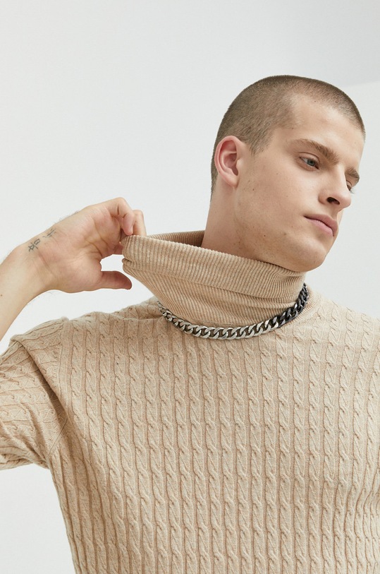 Abercrombie & Fitch pulover din amestec de lana bej KI120.1151.178