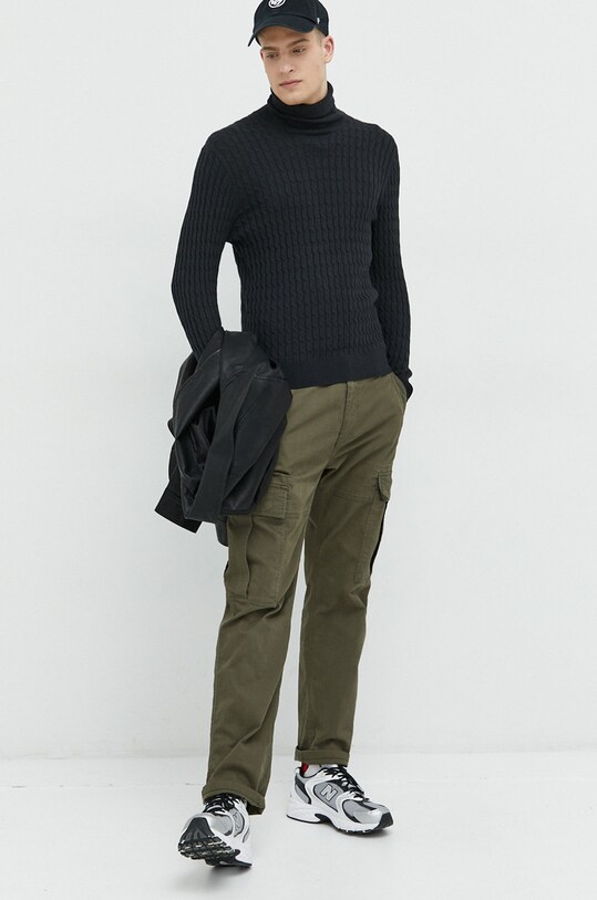 Abercrombie & Fitch pulover din amestec de lana KI120.1151.900 negru AW22