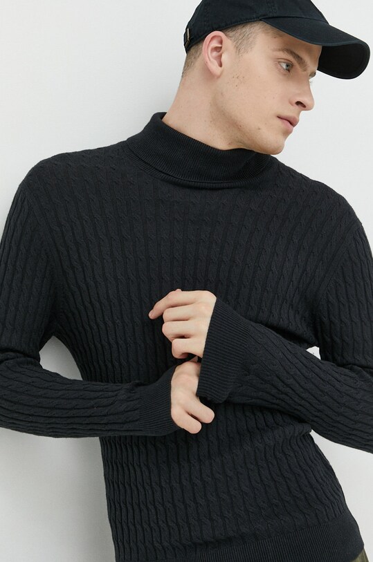 Abercrombie & Fitch pulover din amestec de lana KI120.1151.900 negru
