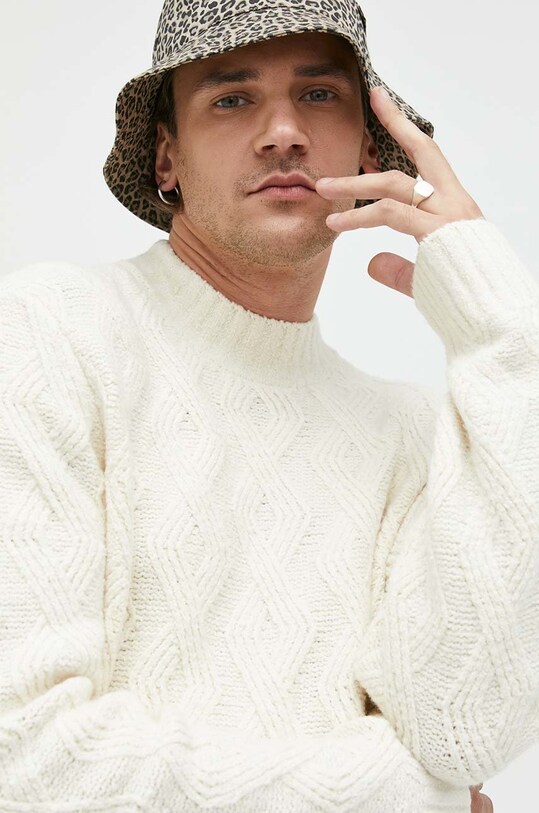 Abercrombie & Fitch sweter biały KI120.1625.100