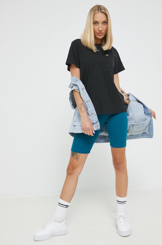 Tommy Jeans szorty DW0DW13590.9BYY DW0DW13590.9BYY turkusowy AW22