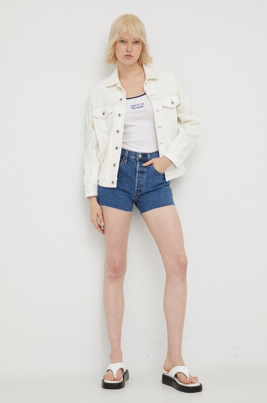 Levi's pantaloni scurti jeans 501 Original 56327.0242 albastru AW22