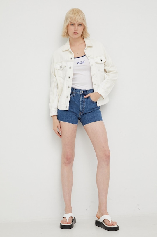 Jeans kratke hlače Levi's 501 Original 56327.0242 modra AW22