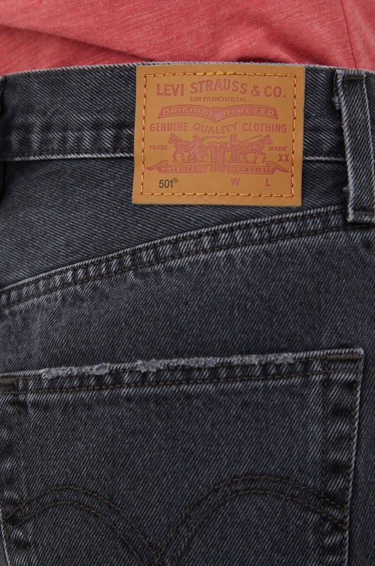 Levi's szorty jeansowe czarny A1962.0007