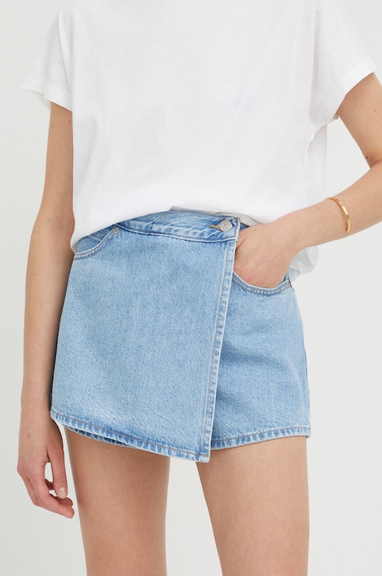 Džínové šortky Levi's high modrá A3534.0000