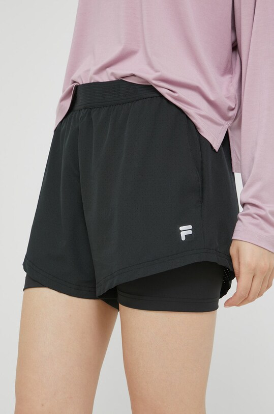 Bežecké šortky Fila Racine s elastanom čierna FAW0200