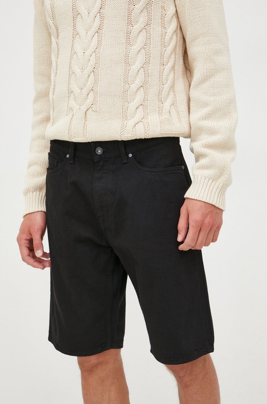 Tiger Of Sweden szorty jeansowe T71078001 czarny AW22