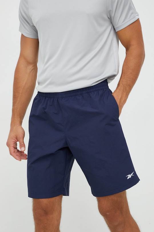 Reebok pantaloni scurți de antrenament 100043431 bleumarin AW24