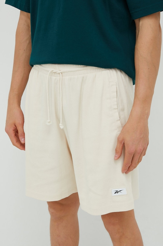 Reebok Classic szorty z elastanem beżowy HG1582