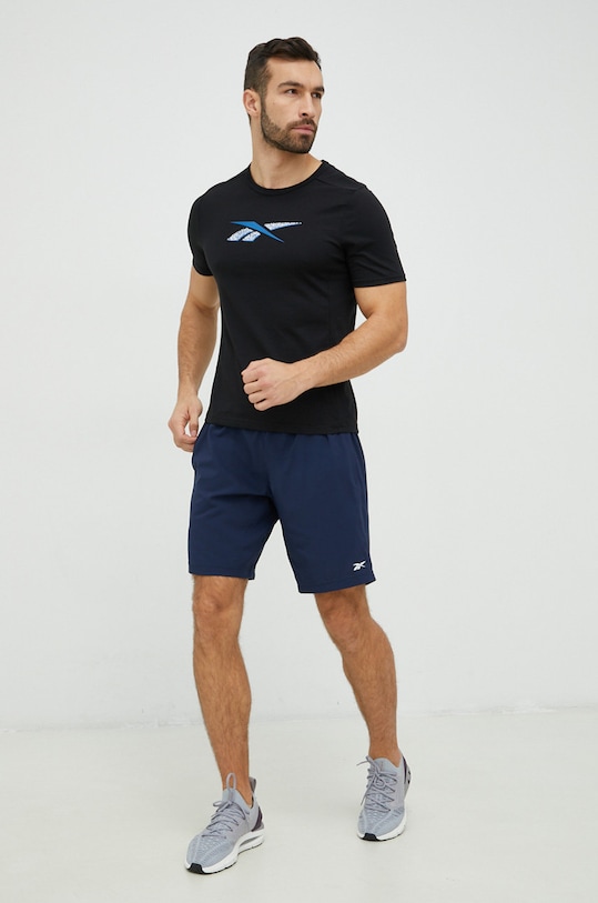 Reebok szorty treningowe Workout Ready GU0792 granatowy SS23