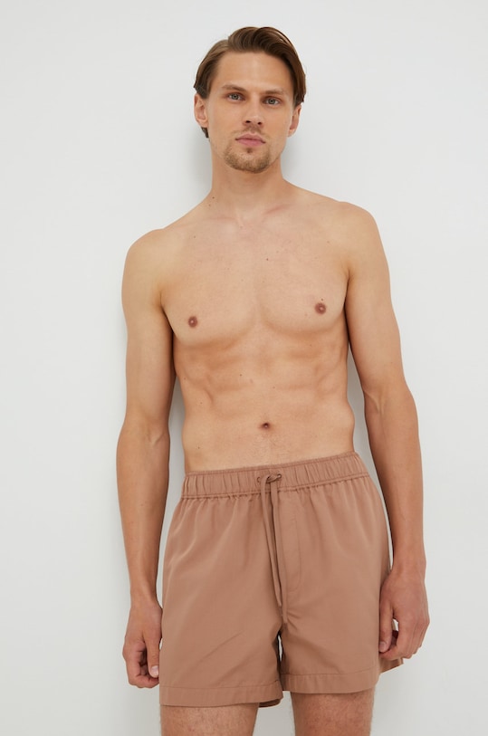 Samsoe Samsoe szorty kąpielowe Planet friendly beżowy M21100051