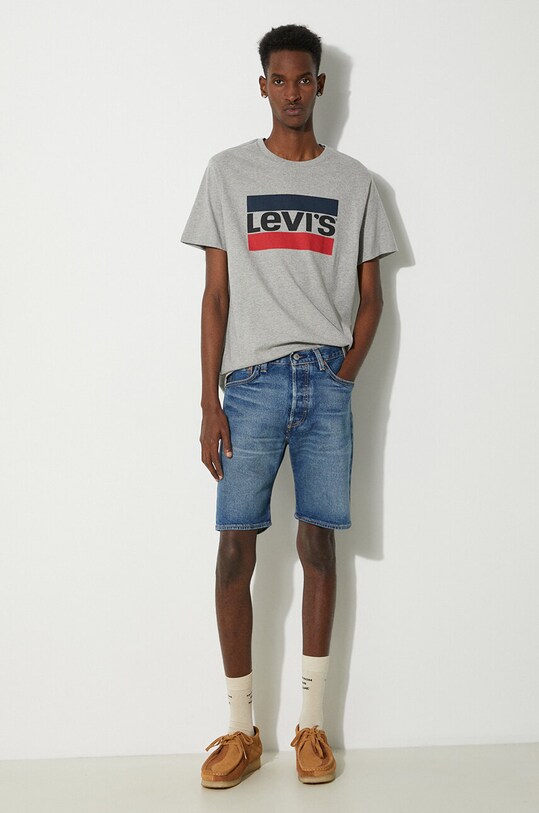 Дънкови къси панталони Levi's 36512.0164 тъмносин SS23