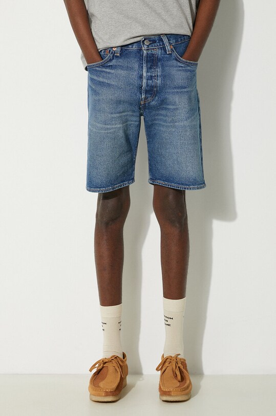 Levi's pantaloni scurți din denim bleumarin 36512.0164