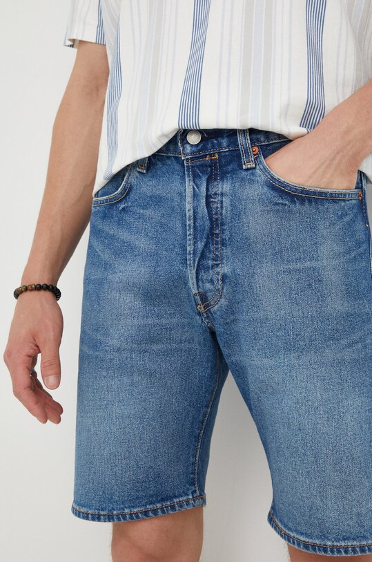 Levi's szorty jeansowe z elastanem granatowy 36512.0164